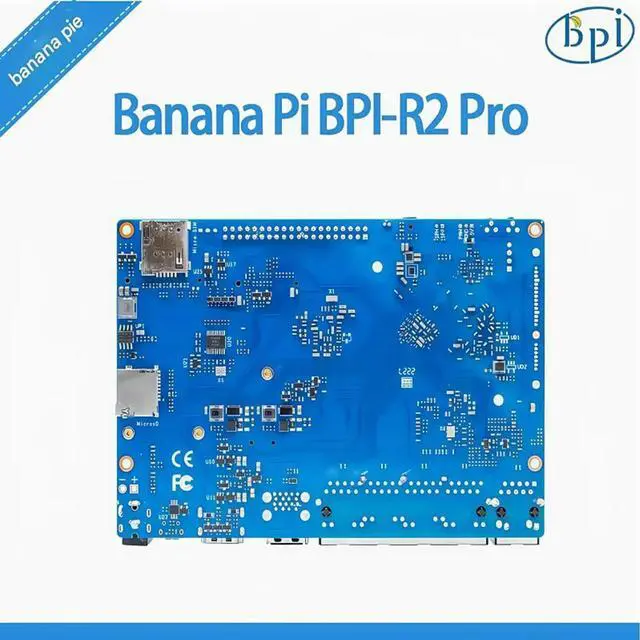 Alt view image 2 of 4 - Banana Pi BPI-R2 Pro open source router development board adopts Rockchip RK3568 chip design
