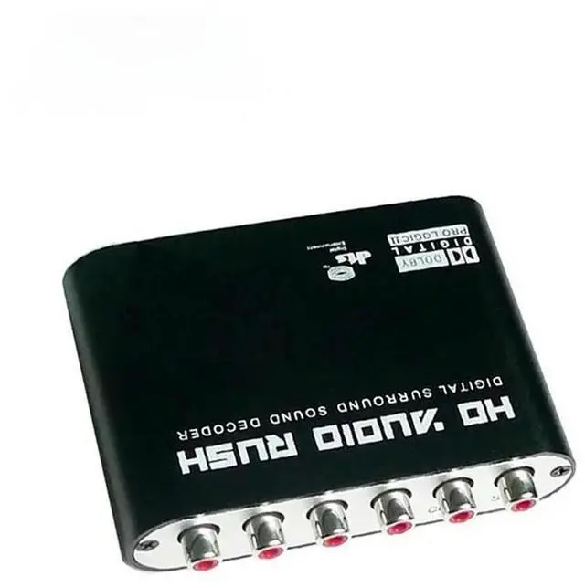 Alt view image 2 of 3 - 5.1 Channel 24 Bit Audio Digital Fiber Coaxial To Analog Audio Converter AC3 Digital Conversion DTS AC3 Decoder DSP