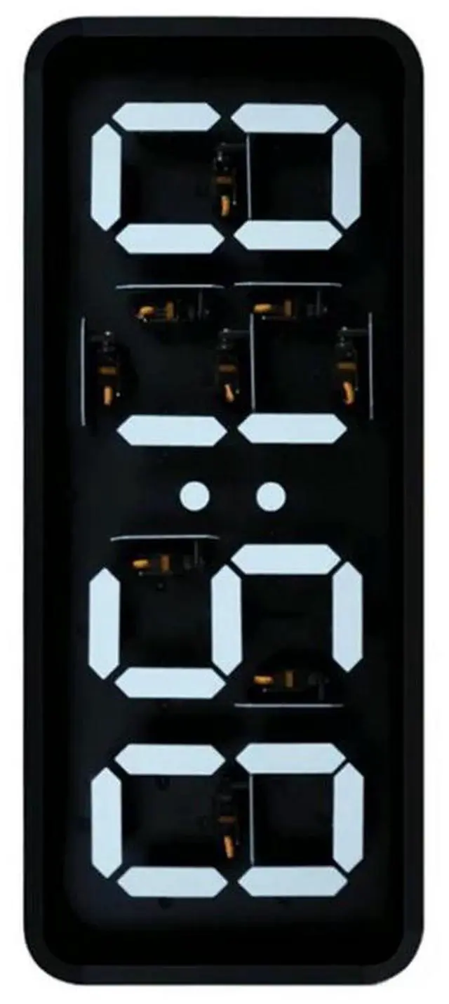 Alt view image 4 of 4 - Enabled AI Voice Integration Mechanic Gear Servo Wall Clock Large Number Display Alarm Function Home Decor Large-Size