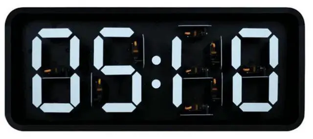 Alt view image 2 of 4 - Enabled AI Voice Integration Mechanic Gear Servo Wall Clock Large Number Display Alarm Function Home Decor Large-Size