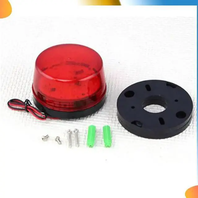 Alt view image 4 of 4 - 3X 12V Alarm LED Flashing Strobe Light For Home Security Alarm System Red
