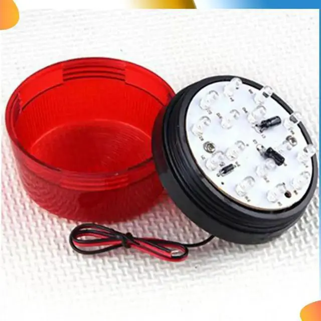 Alt view image 2 of 4 - 3X 12V Alarm LED Flashing Strobe Light For Home Security Alarm System Red