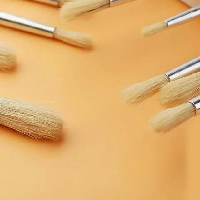 Alt view image 3 of 4 - 12 Pieces Professional Oil Paintbrush Artist Paint Brush Round Tip, for Beginner Watercolor Gouache Painting Art Project