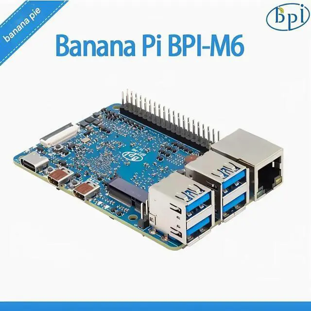 Alt view image 3 of 4 - Banana Pi BPI-M6 uses the VS680 chip from Shenlei Semiconductor, with 4G LPDDR4 and 16G eMMC on board