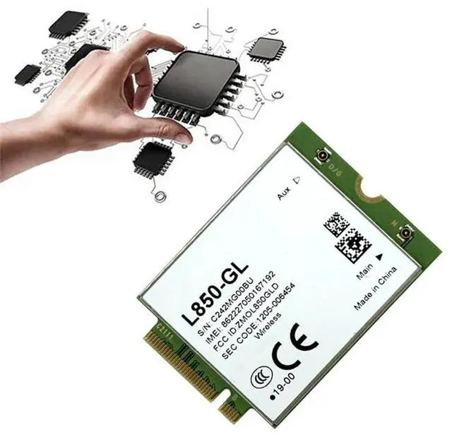 Alt view image 2 of 3 - 2.4G 5G For Fibocom 4G Module M. 2 Wifi Card Universal Version L850-GL WWAN Card Not For