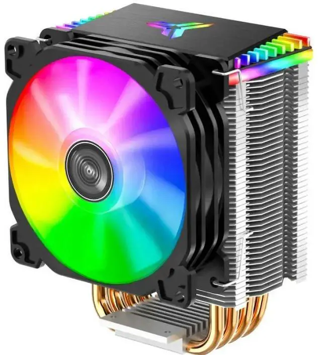 Main image of 4 Heat - pipes Tower CPU Cooler Radiator, 5V 3Pin ARGB, 12V 4Pin PWM Computer PC Case Cooling Fans for , CR - 1400
