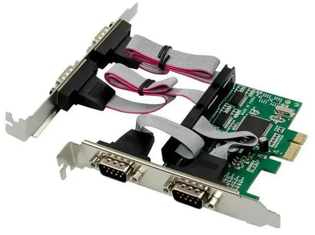 Main image of 4 Independent Serial Ports, PCI - E X1 4S DB9 RS232 Serial Port Native Industrial COM1 Serial Port Expansion Card