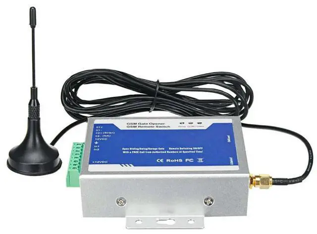 Alt view image 2 of 3 - Wireless Remote Controller with 300cm Antenna for Parking Systems, GSM Gate Opener Relay Switch, Phone Shaking Door Opener