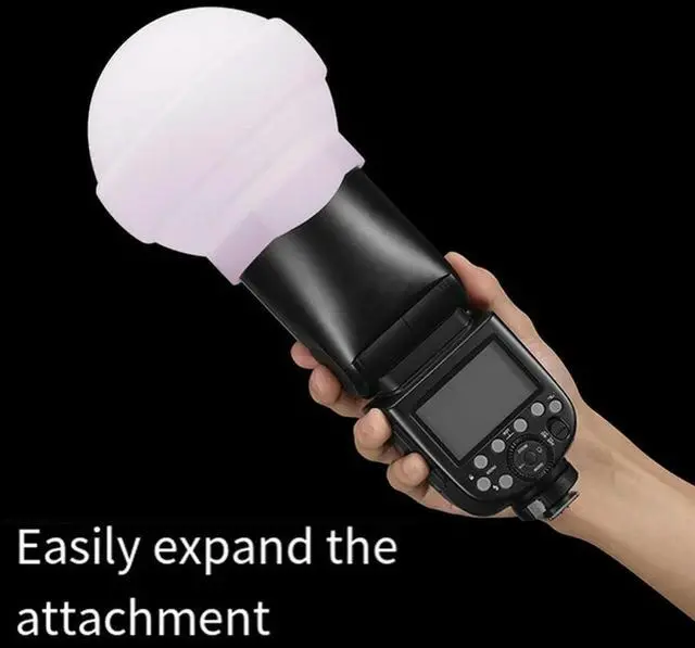 Alt view image 2 of 3 - For AK-R22 Soft Light Ball Diffuser Dome For V1 Series AD100PRO AD200PRO Enhance Photography Lighting