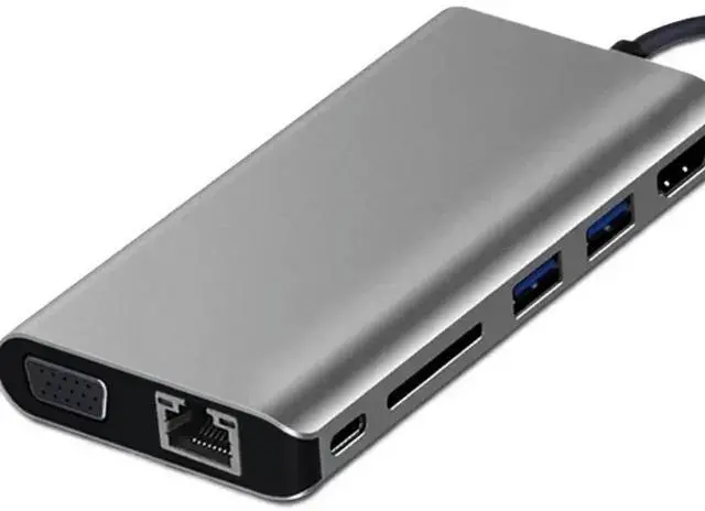 Main image of 8 In 1 Multifunction Type - c Hub Adapter For Camera, Game Controlers, Keyboard, Tablet, , Dual USB Card Reader Converter