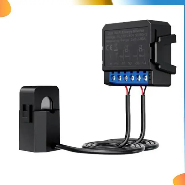Alt view image 3 of 4 - Tuya 2 Gang Energy Meter Kwh Power Production Consumption Bidirectional Monitoring Meter