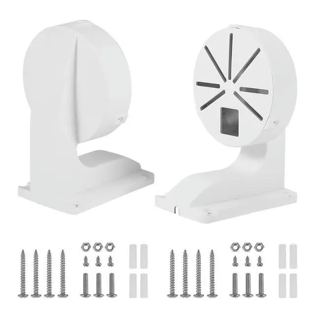 Alt view image 2 of 4 - Security Camera Mount Bracket,ABS Indoor Outdoor Wall Mount L-Type Bracket For CCTV Security Dome IP Camera Mounting