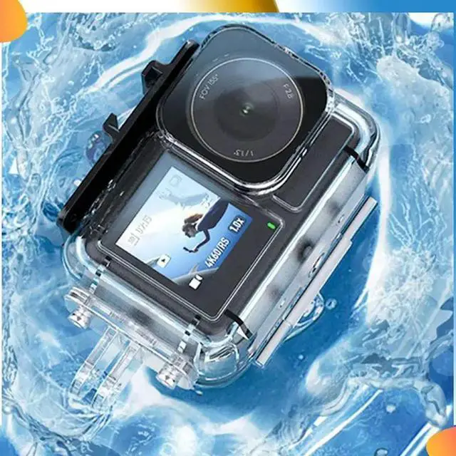Alt view image 4 of 4 - Waterproof Case For Action 5 Pro/Action 4/Action 3 Camera Accessories, Underwater 45M/148FT Deep Diving Protective