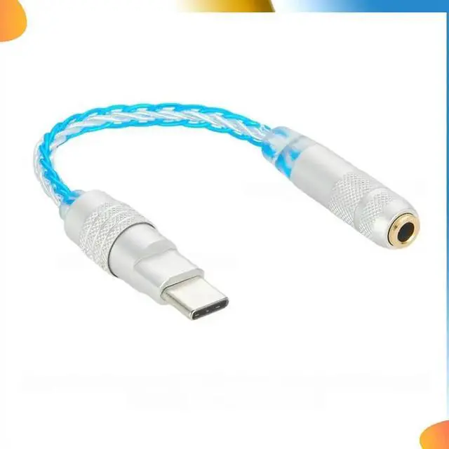 Alt view image 2 of 4 - Headphone Cable Adapter Dongle Headphone Amplifier Audio Adapter Cable USB Headphone Adapter Cable