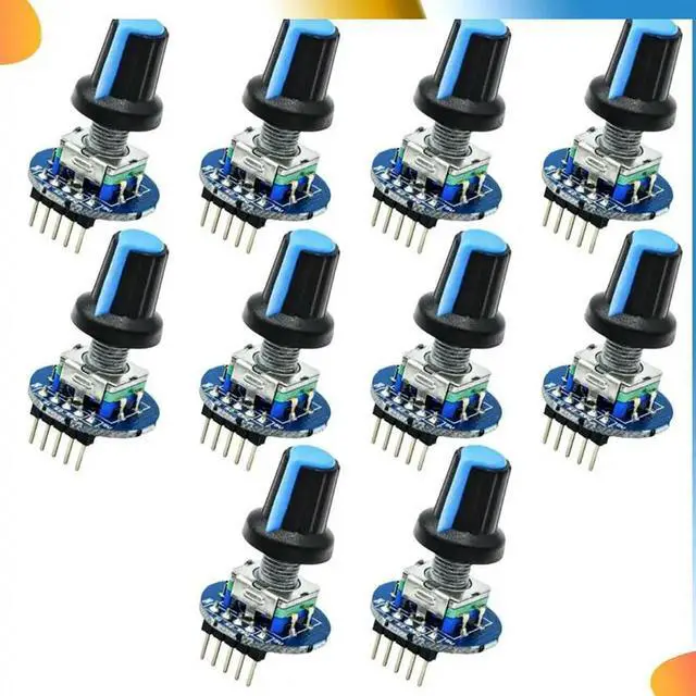 Alt view image 4 of 4 - 360 Degree Rotary Encoder Module Encoder Rotary Potentiometer With Knob Cover For EC11 Capacitor Devices