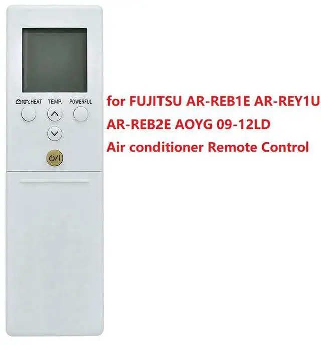Alt view image 3 of 3 - 2X AR-REB1E Air Conditioner Remote Control For FUJITSU AR-REY1U AR-REB2E AOYG 09-12LD Air Conditioner Remote Control