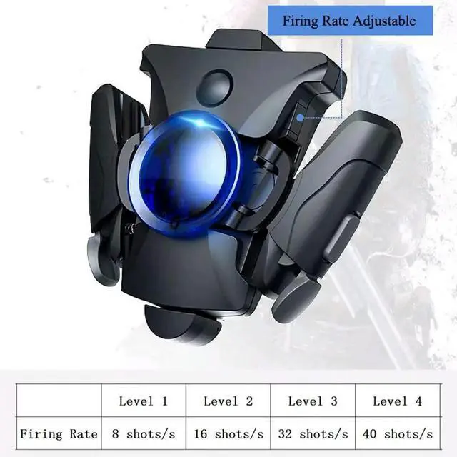 Alt view image 2 of 4 - Mobile Phone Trigger Mobile Game Controller Portable Foldable Pressure Fast Shot Compatible With And Android