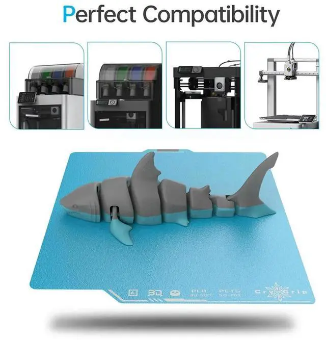 Alt view image 3 of 3 - BIQU Panda Build Plate CryoGrip Pro Coating No Clog Spring Steel Double-Sided Textured for P1P P1S A1 3D Printer