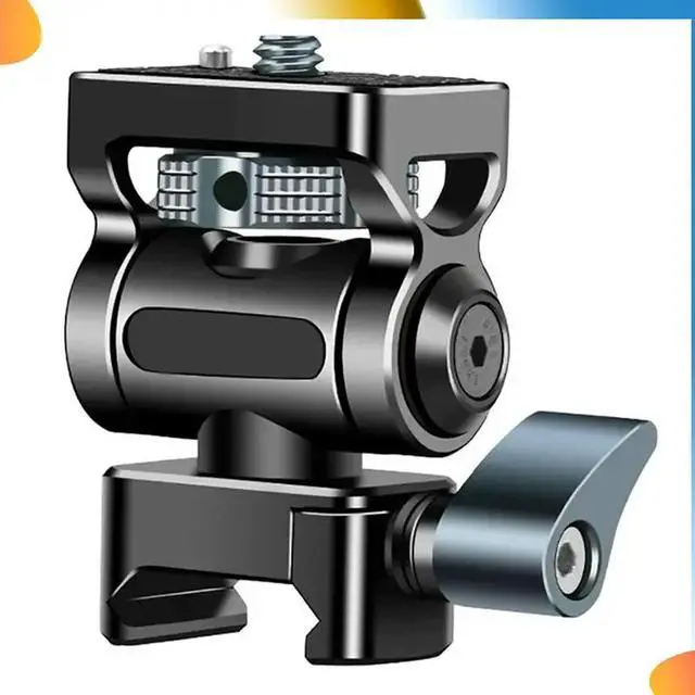 Alt view image 4 of 4 - Universal For Nato Clamp Quick Release Camera Field Monitor Mount Holder 360 Rotation 180° Tilt For RS Phone Mic