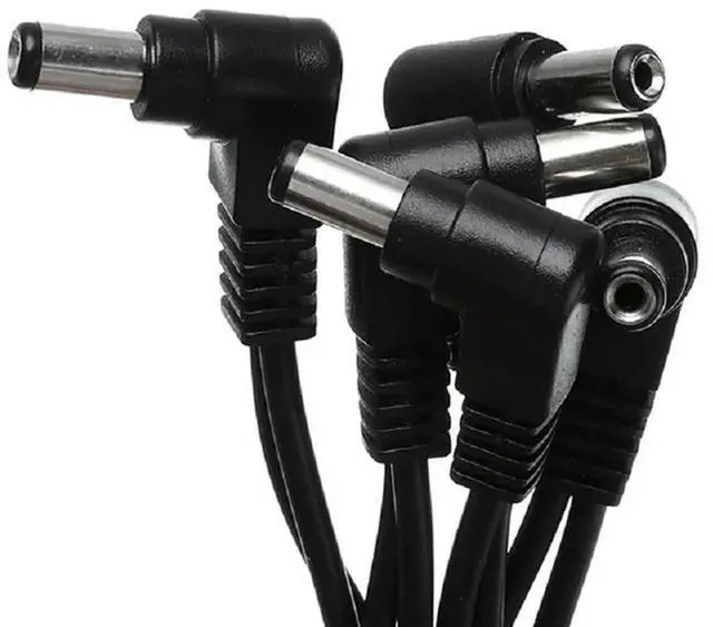 Alt view image 2 of 4 - 4X Daisy Chain Cable 1 To 5 Ways Guitar Effect Pedal Accessory 9V DC Adapter Plug Power Cord