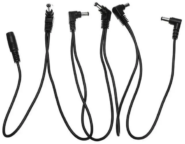 Alt view image 3 of 4 - 4X Daisy Chain Cable 1 To 5 Ways Guitar Effect Pedal Accessory 9V DC Adapter Plug Power Cord