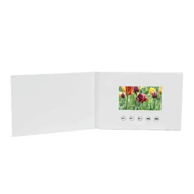 Alt view image 3 of 6 - 4.3 Inchs Video Book Card 4GB Lcd Invitation Gift Music Greeting Card Upload Videos Wedding Invite Digital Frame Rich