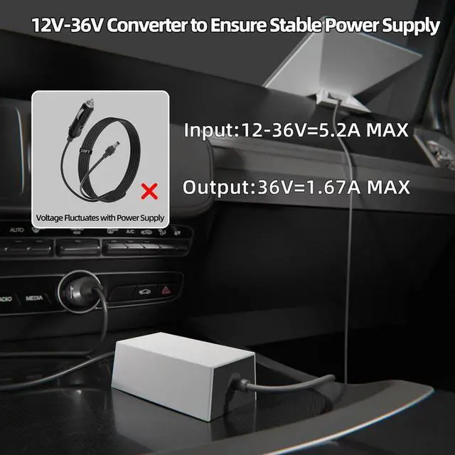 Alt view image 3 of 3 - Regulator Converter For Starlink Mini Charger Cable For Starlink Mini 12V-36V Input Car Charger Waterproof