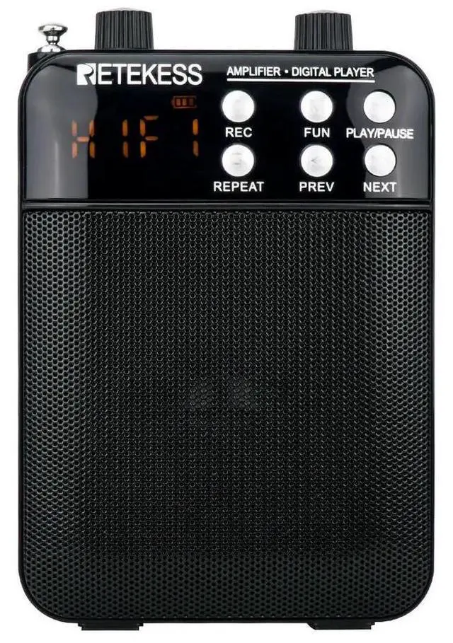 Main image of RETEKESS TR619 Megaphone FM Recording Voice Amplifier Teacher Microphone Speaker with USB TF Card Socket AUX in Rich