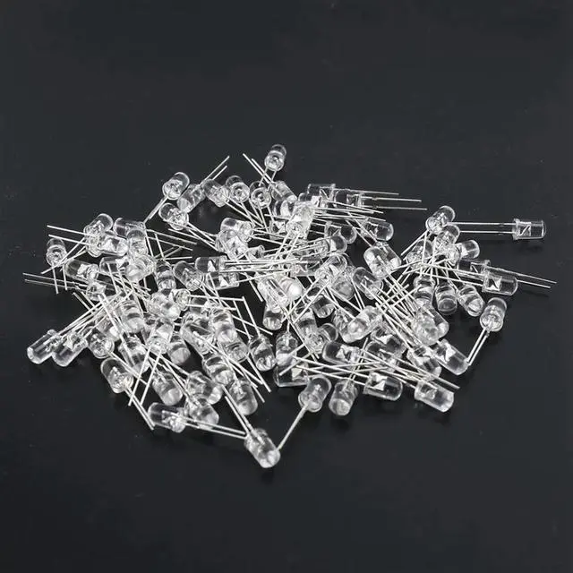 Alt view image 4 of 4 - 1000Pcs/Lot 5Mm Round Purple Uv LED Diode Super Bright Water Clear LED Light Lamp Purple Color