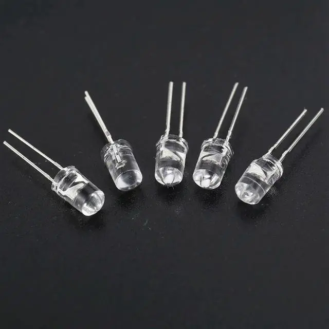 Alt view image 2 of 4 - 1000Pcs/Lot 5Mm Round Purple Uv LED Diode Super Bright Water Clear LED Light Lamp Purple Color