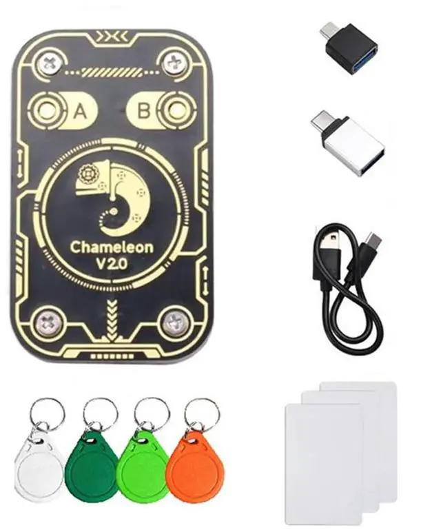 Main image of Chameleon Ultra V2.0 RFID Smart Chip Reader Emulator 125Khz 13.56Mhz Card Decode NFC Duplicator 4Xuid Key+3Xuid Ca