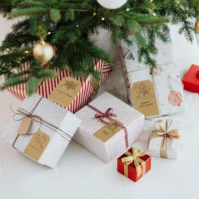 Alt view image 2 of 4 - 20 Pcs Christmas Gift Tagging Christmas Sticker els Christmas Gift els