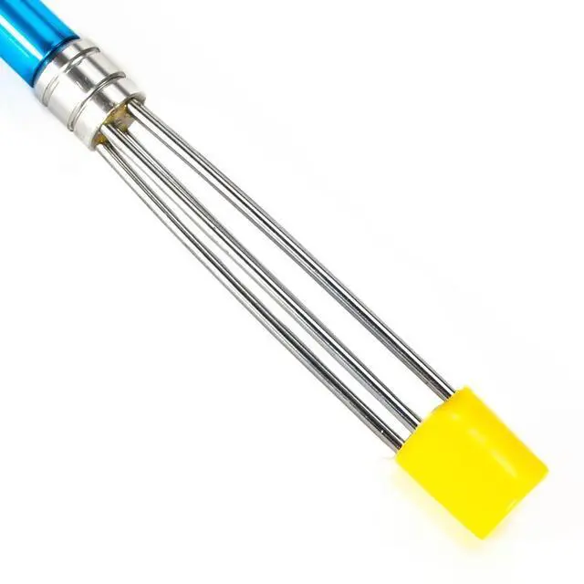Main image of Blue Aluminum Alloy Pole Spear Detachable Three-Section Removable Harpoon Stainless Steel Barbed Rod Steel Fork Clip Rich