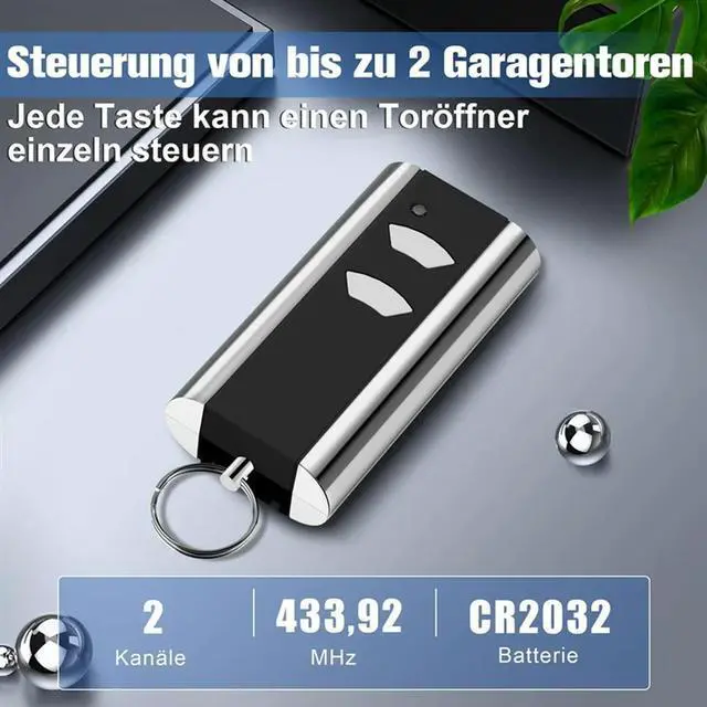 Alt view image 3 of 6 - Garage Remote Control For Normstahl Entrematic RCU433 2 Key,433.92Mhz Garage Door Key