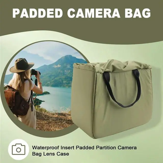Alt view image 2 of 4 - Waterproof Insert Padded Partition Camera Bag Lens Case For Dslr Slr Camera
