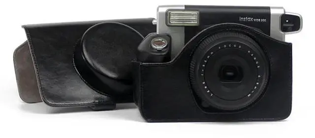 Main image of Camera Bag For Fujifilm Instax Wide 300 Instant Camera Case PU Carrying Bag With Shoulder Strap Black Parts Accessories 1 P