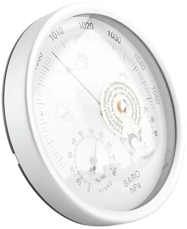 Alt view image 2 of 4 - Digital Indoor Hygrometer Portable 3 In 1 Wall Hanging Weather Thermometer Barometer Hygrometer Home Decor 132MM Use For Di