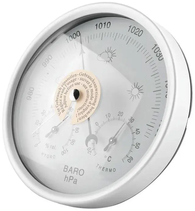 Alt view image 3 of 4 - Digital Indoor Hygrometer Portable 3 In 1 Wall Hanging Weather Thermometer Barometer Hygrometer Home Decor 132MM Use For Di