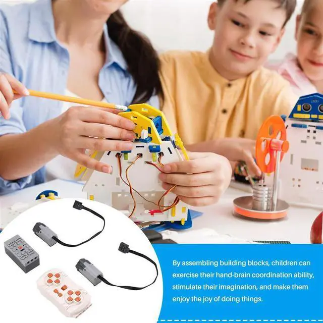 Alt view image 2 of 4 - Power Function Motor App Remote Control Programming 2 Meduim Moter Set DIY Building Block For Children