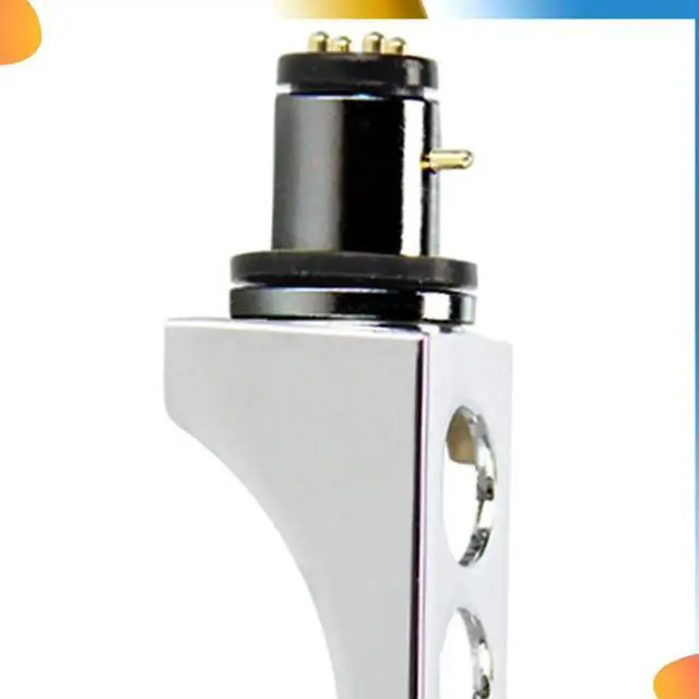 Alt view image 3 of 4 - 2X Universal LP Disc Record Player Phono Turntable Headshell 4-Pin Aluminum Alloy With OFC Leadwires