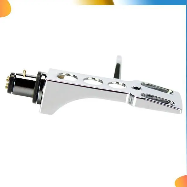 Alt view image 4 of 4 - 2X Universal LP Disc Record Player Phono Turntable Headshell 4-Pin Aluminum Alloy With OFC Leadwires