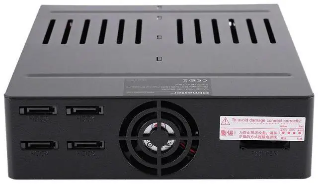 Alt view image 3 of 6 - Oimaster He-2006 4 Slots Sata Internal Rack 2.5 Inch Hard Drive Case Internal Mobile Rack With Led Indicator Built-In Fan