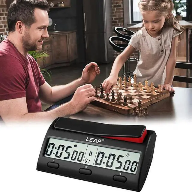 Alt view image 2 of 6 - LEAP Chess Clock Advanced Digital Chess Timer with 7 Type 38 Timing Set Modes Professional Chess Clock Game Timer Rich