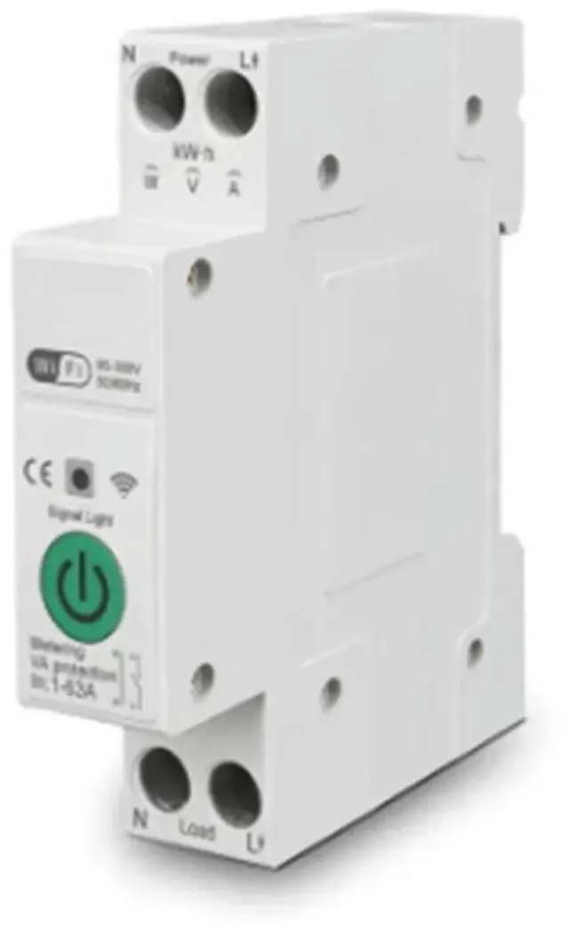 Main image of Din Rail Circuit Breaker Relay Switch Tuya Over Under Voltage Protector For Google For Home Alexa