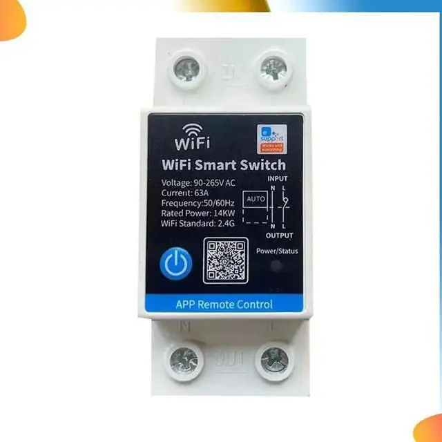 Alt view image 3 of 4 - 63A Switch Relay Ewelink APP Remote Control Timer Din Rail 2P Switch Works With For Alexa/Google/Salute