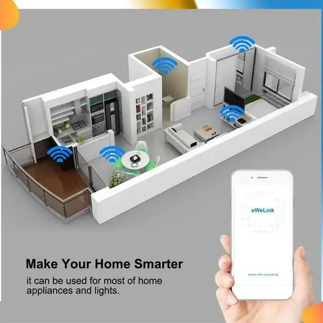 Alt view image 2 of 4 - 63A Switch Relay Ewelink APP Remote Control Timer Din Rail 2P Switch Works With For Alexa/Google/Salute