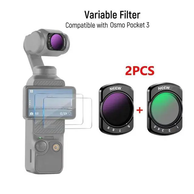 Alt view image 3 of 4 - Adjustable ND Filter For Osmo Pocket 3Magnetic 1-5 6-9 Limited Stops, Waterproof/Scratch-Proof Variable Filter