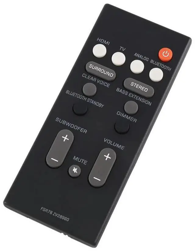 Alt view image 2 of 6 - 6X Remote Control FSR78 ZV28960 For Yamaha YAS-106 YAS-207 ATS-1060 YAS-107 ATS-1070 Bluetooth Soundbar System