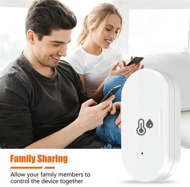 Main image of 4X Tuya Zigbee Smart Temperature & Humidity Sensor, Mini Temperature Humi