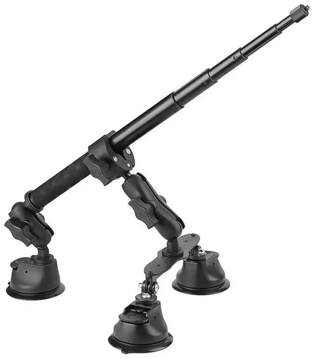 Alt view image 3 of 6 - Car Suction Cup Mount Kit with Invisible Selfie Stick Ball Head Adapter for X4 X3 Action Camera Accessories Rich